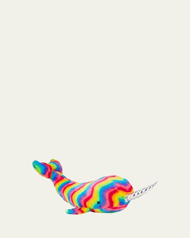 Large Rainbow Narwhal Plush Stuffed Animal Toy